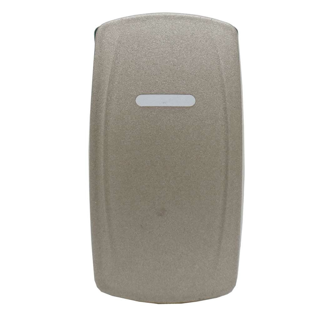 Carling On/Off Contura V Boat Rocker Switch | Blank Silver 3-Spade