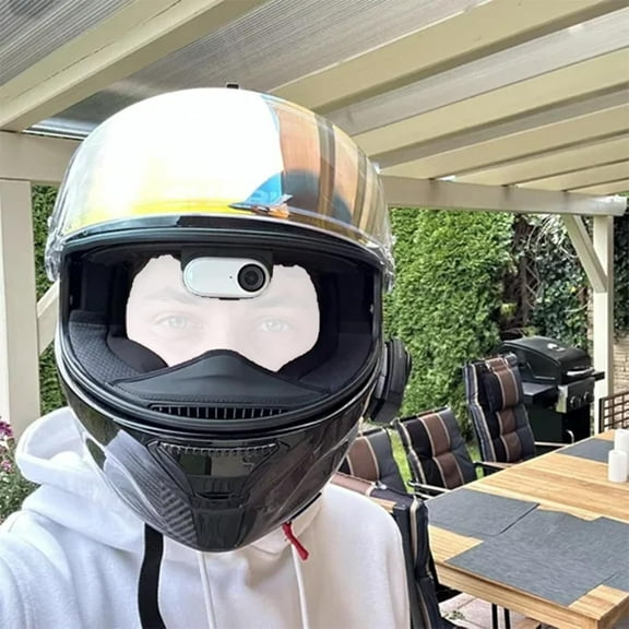 Helmet Mount for Insta360 Go3 Go3S | Compatible with Insta360 Action Camera | First-Person POV Camera Holder | Unobstructed Mic and Visor Use | Secure and Lightweight Design