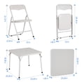 thumbnail image 3 of Beige foldable para niños mesa con 4 forrado sillas y cushioned asientos, 3 of 7