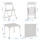 thumbnail image 3 of Beige foldable para niños mesa con 4 forrado sillas y cushioned asientos, 3 of 7