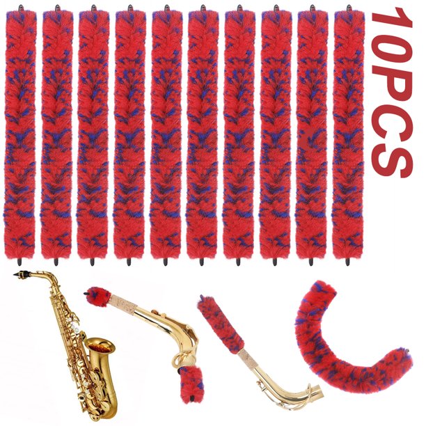 Cepillo Limpieza para Clarinete Doblar El Cuello Herramienta Saxo