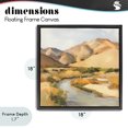thumbnail image 4 of Stupell Industries Southwestern Wispy Desert River Black Floating Frame Canvas Art, 18 x 18, by Petals Prints Design, 4 of 8