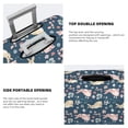 thumbnail image 5 of Fotbe Cute Rabbit Floral Luggage Cover Protector,Suitcase Protector,Scratch and Dirt Resistant,Fits 18-32 Inch Luggage-Small, 5 of 9