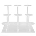 thumbnail image 1 of Display Riser Shelf Clear Acrylic Cake Stand Multifunctional for Cupcakes Jewelry Cosmetics Christmas Ornaments, 1 of 5