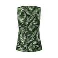 thumbnail image 5 of Gaeub Tropical Palm Leaves1 Women's Workout Tank Tops Lightweight Sleeveless Shirts for Women for Athletic Running Tennis Yoga - Large, 5 of 9