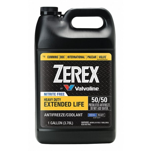 Zerex Antifreeze Coolant 1 gal. Yellow Heavy Duty Diesel Trucks 846439