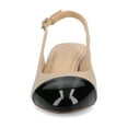 thumbnail image 6 of Journee Womens Sammie Sling Back Cap Toe Block Heel Pumps, Widths Available, 6 of 9