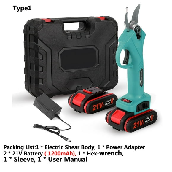 21V 30mm Cordless Brushless Motor 88VF Electric Pruning Shear 4inch Brush Motor Chainsaw Set Woodworking Tool