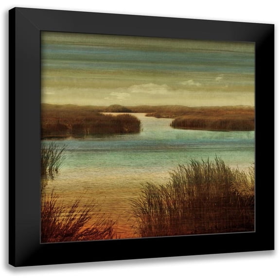 Seba, John 12x12 Black Modern Framed Museum Art Print Titled - On The Water I
