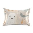 thumbnail image 7 of Yayeee Pillowcase Queen Size Set of 2 Satin Wrinkle Resistant Pillow Case, Halloween Ghosts, 7 of 7