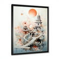 thumbnail image 3 of Designart "Landscape Of The Red Asian Temple" Asian Art Picture Framed Wall Art Prints, 3 of 5