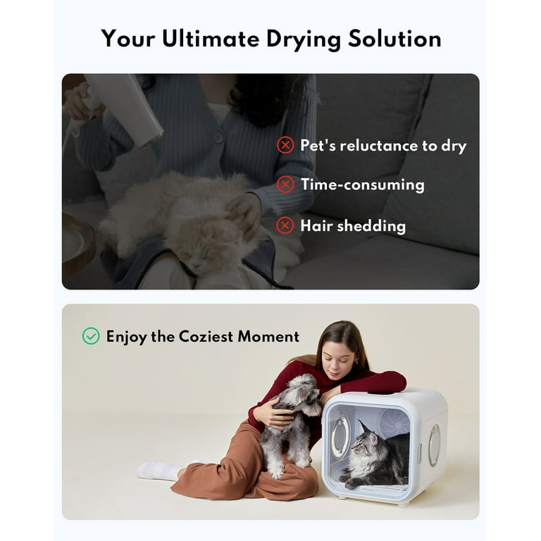 HomeRunPet Drybo Plus Automatic Pet Dryer for Cats and Small Dogs