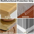 thumbnail image 7 of Scheam Soft Clear Furniture Protector Adhesive Tape,Edge Corner Guard Strip,Table Corner Mounting Strips,Cabinet Door Bumper,Wall Against Sharp Corners,for Home Office 6.5 Ft x 1.18 in, 7 of 7