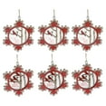 thumbnail image 3 of Ornement Rond En Bois En Forme De Cardinal (Assortiment) - Lot De 6, 3 of 4
