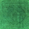 thumbnail image 1 of Ahgly Company Indoor Square Oriental Green Industrial Area Rugs, 7' Square, 1 of 4