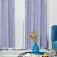 thumbnail image 5 of Deconovo Silver Wave Foil Printed Blackout Curtains Room Darkening Grommet Curtain Thermal Insulated WindoWDrapes 42Wx 72L inch Set of 2 Panels Light Purple, 5 of 6