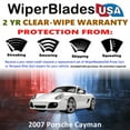 thumbnail image 2 of 2007 Porsche Cayman Beam Wiper Blades Wipers w/2yr Warranty (Set of 2) (WiperBladesUSA), 2 of 5