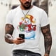 thumbnail image 1 of Camisas navideñas con estampado 3d de vacaciones para hombre, camisetas con cuello redondo, ropa de manga corta de verano para hombre, camisetas informales de gran tamaño para hombre, Top 2023, 1 of 4