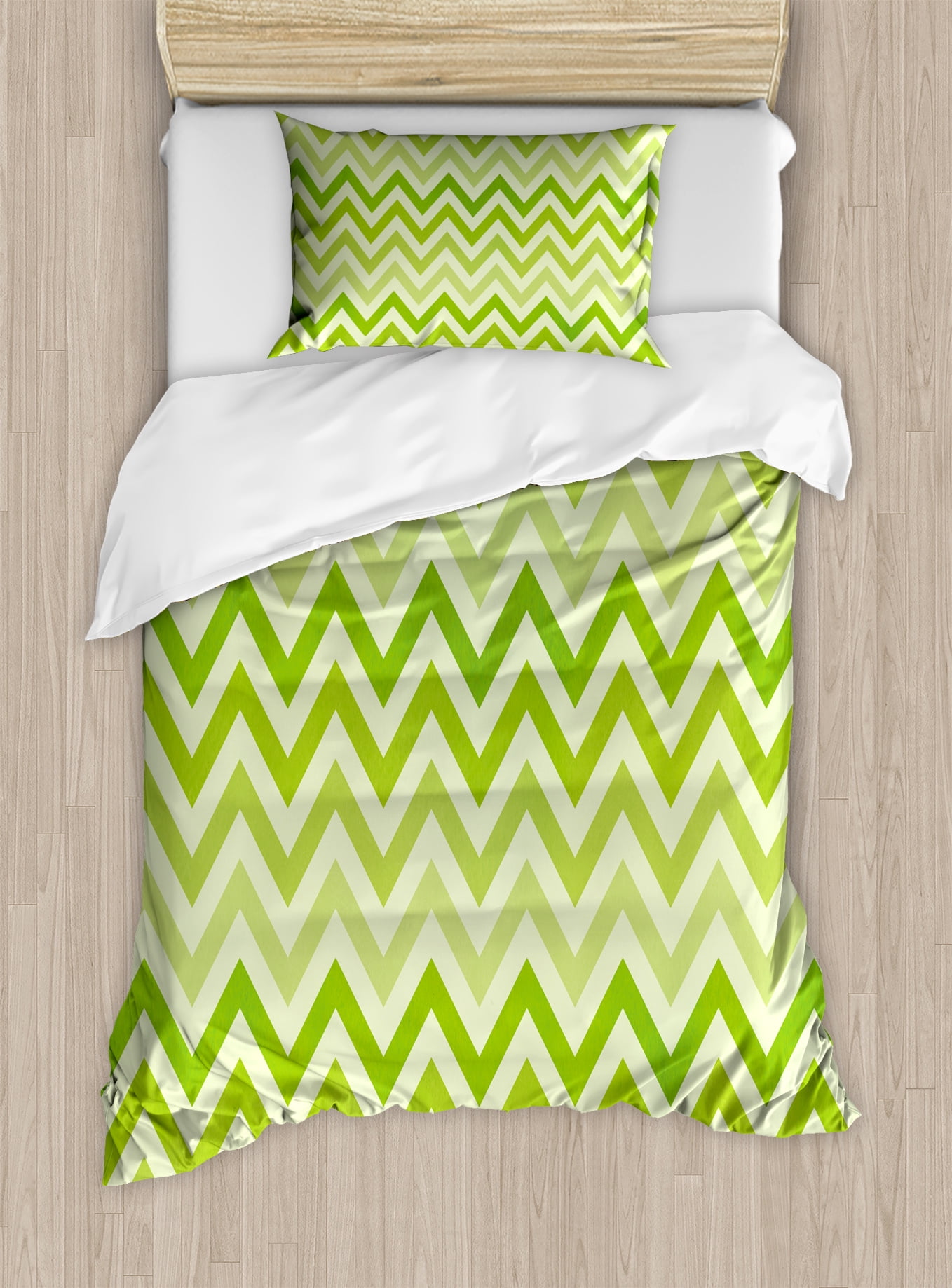 Bed Linens Sets Lime Green Duvet Cover Set With Pillow Shams Traditional Chevron Print Home Furniture Diy Rentwork Eu