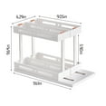 thumbnail image 3 of Bajo Almacenamiento de Fregadero Almacenamiento Multifuncional de Gran Capacidad Almacenamiento de Refrigerador Giratorio de Fregadero 3D, con Almacenamiento Horizontal Y de Dos Columnas, Ya No Plano,, 3 of 9