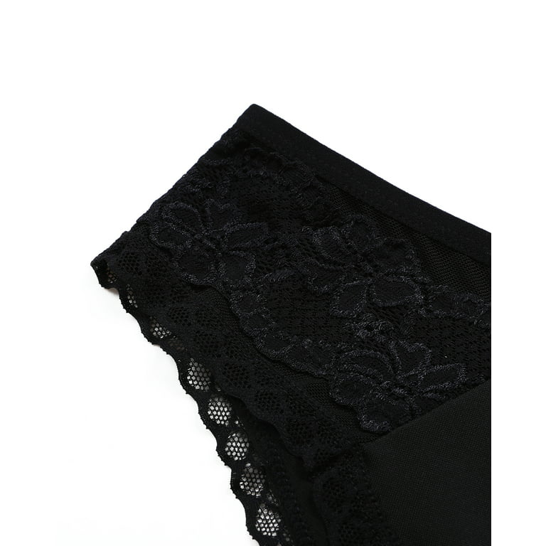 4 Pieces Black Sexy Lace Nylon Panties, Buy online India on Sale