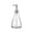 I, variant on Leodye 1PCS Textured Glass Soap Dispenser, Refillable Liquid Hand Soap Pump Bottle, Bathroom Kitchen Sink Decor for Shower Gel Shampoo Lotion & Hand Wash -7.68x2.83 Inch