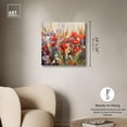 thumbnail image 4 of Crimson Chorus II Canvas Print Floral Wall Art by Art Remedy, Gallery Wrapped, 24 x 24, 4 of 6