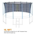 thumbnail image 2 of Exacme Safety Intra Enclosure Net with 12 Poles for C-Series 15FT Frame Trampoline C15N, 2 of 7