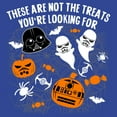 thumbnail image 2 of Junior's Star Wars Halloween Not the Treats  Graphic Tee Royal Blue 2X Large, 2 of 3