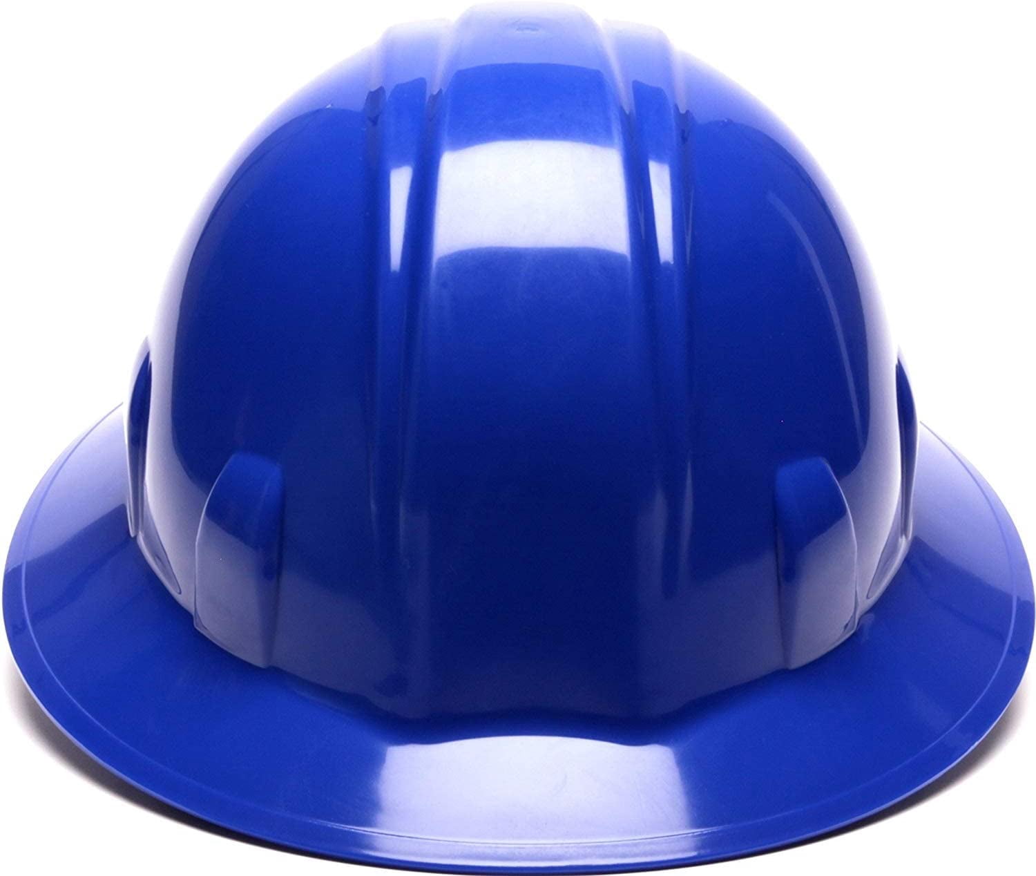 12-Pyramex SL Series Full Brim Hard Hat HP24160 Blue Full Brim Style 4-Point Rat