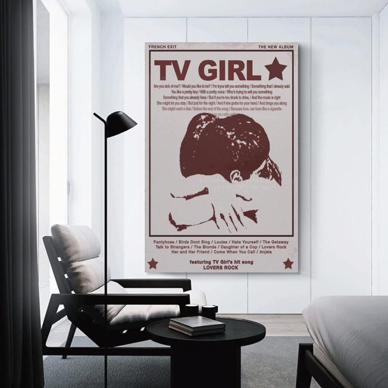 BICHI Tv Girl Vintage Poster Music Posters Canvas Art Poster And 