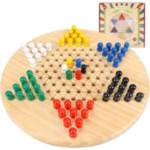 Fugocen Wooden Chinese Checkers Board Game