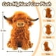 thumbnail image 3 of Peluche de peluche Banker Highland con forma de vaca, 27 cm, color marrón, 3 of 8