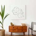 thumbnail image 4 of Creative Products Double Clouds Light Grey  24x24 Canvas Wall Art, 4 of 5