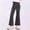 Black, variant on Girls High Waisted Flare Pants Stretchy Nylon Spandex Comfort Fit with Pockets Black,Size 5-6 T