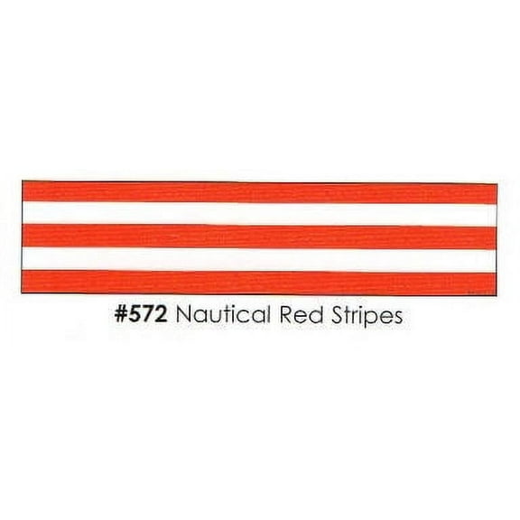 Nautical Red Stripes 3 Strips Edible Frosting Photo Cake Border Decoration