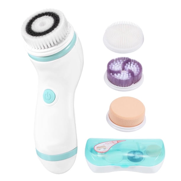 Cepillo De Limpieza Facial Eléctrico Cepillo Giratorio Facial Alimentado Por Batería 2 Modos De Velocidad Cepillo Exfoliante Con 3 Cabezales De Cepillo Para Baño De Mujeres Y Hombres Cateissary CE001878-00