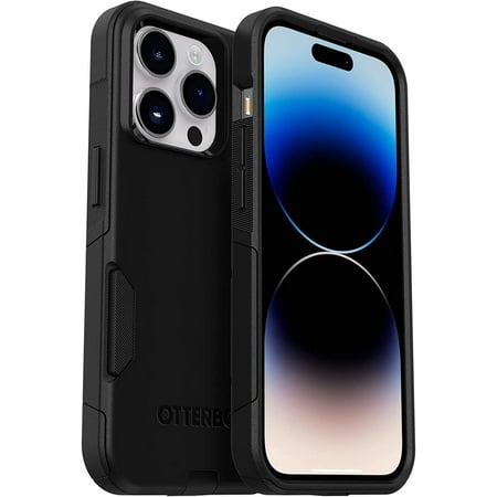OtterBox Commuter Series Back Cover Cell Phone Case for Apple iPhone 14 Pro, Black