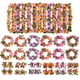 thumbnail image 2 of Diadema Tropical hawaiana Leis Luau, corona de flores, tocado, pulseras para vacaciones en la playa, decoraciones para fiestas en la piscina, Verano, 2 of 4