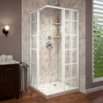 thumbnail image 6 of DreamLine French Corner 34 1/2 in. D x 34 1/2 in. W x 72 in. H Framed Sliding Shower Enclosure in White, 6 of 8