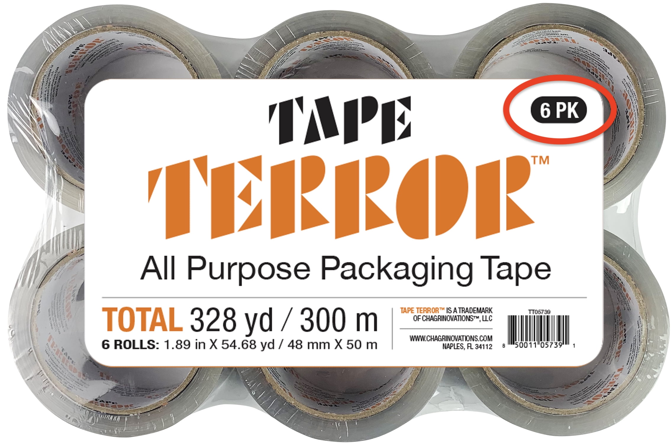 Tape Terror All Purpose Packing Tape 6 Pack