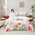 thumbnail image 4 of Castle Fairy Floral Hummingbird Queen Comforter Set,Spring Garden Bedding Comforter Set, 4 of 8