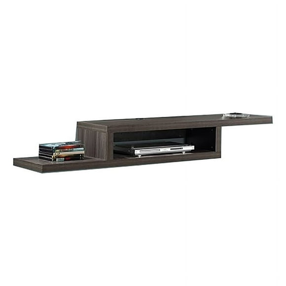 Beaumont Lane Modern Wood Wall Mounted Media Console for TVs up to 60" in Gray