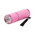 thumbnail image 1 of Kearding Fuerte linterna Mini ultravioleta Identificación de dinero Luz púrpura LED Lámpara de aleación de aluminio duradera Herramientas de Electrónica Rosa, 1 of 6