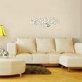 thumbnail image 2 of Bearachild 24 piezas fácil de 3D espejo acrílico pegatina de pared decoración Mural única para dormitorio autoadhesivo Decoración del hogar Negro+24 piezas, 2 of 6