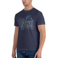thumbnail image 2 of Hubgo Men'S Customized Visit Hadley'S Hope Crew Neck Tee T-Shirts Navy Blue Tops, 2 of 5