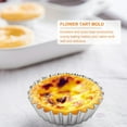 thumbnail image 4 of MasteelfCA 12 Pcs Moules à Tartelettes Ronds en Acier Inoxydable en Dentelle Moules à Tartelettes Réutilisables Tasse de Cuisson, 4 of 8