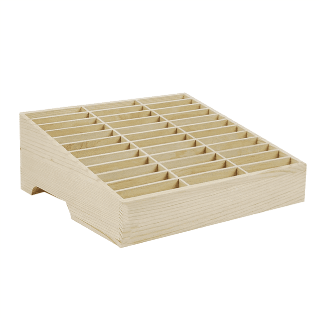 36-Grid Cell Phones Storage Box Desktop Mobile Phone Holder Organizer for Office School Classroom,1 x Phones Storage Box,Wooden
