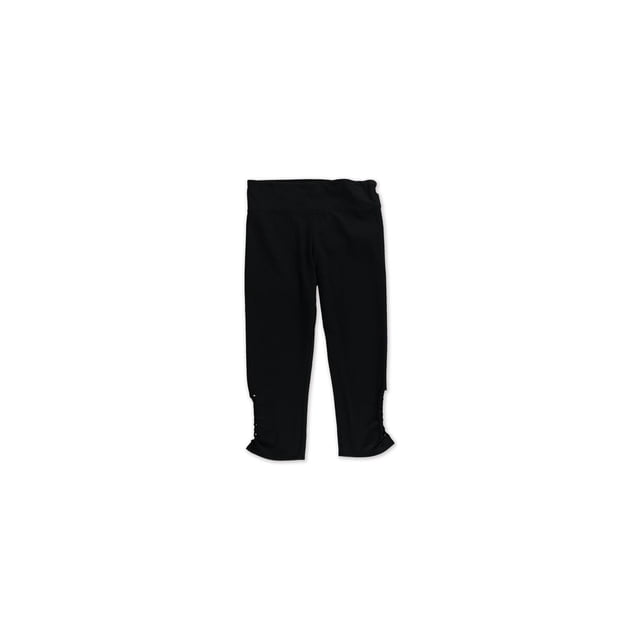 Aeropostale Yoga Crop Leggings casuales para mujer, negro, extra pequeño
