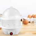 thumbnail image 1 of Hervidores de huevos eléctricos Herramientas de cocina multipropósito Apagado automático Gadget de cocina práctico Cocina de huevos visible para acampar Hogar Dormitorio Blanco de 2 niveles Salvador cocedor de huevos, 1 of 6